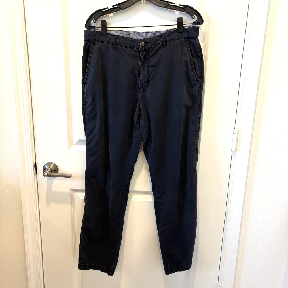 IKE by Ike Behar Men's 65% Tencel 35% Cotton Blue Pants 33x30